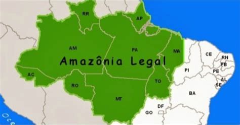 Amazônia Legal Localização Mapa E História Toda Matéria