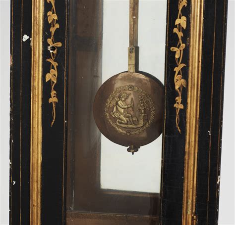 An English 18th Century Black Painted Longcase Clock By John Ellicott