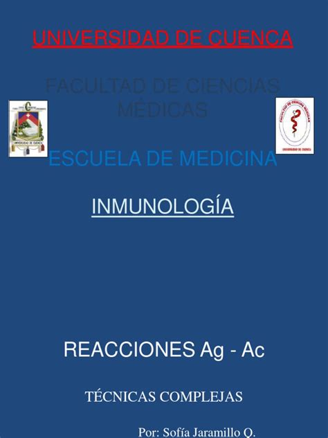 Pdf Reacciones Ag Ac Por T Cnicas Complejas Dokumen Tips