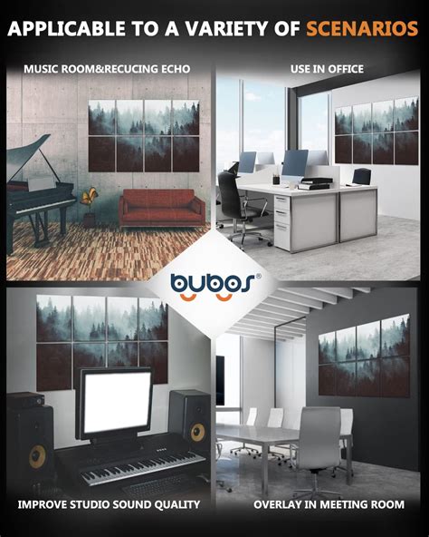 BUBOS 8 Pack Art Acoustic Panels Soundproof Wall Philippines Ubuy