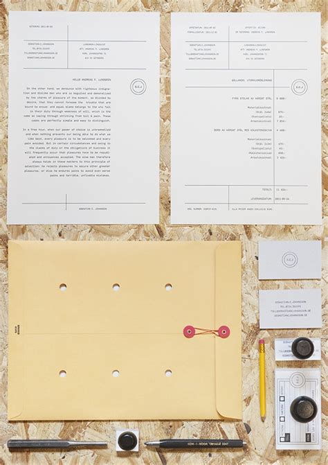 New Brand Identity For S C J By Lundgren Lindqvist Bp O Stationery