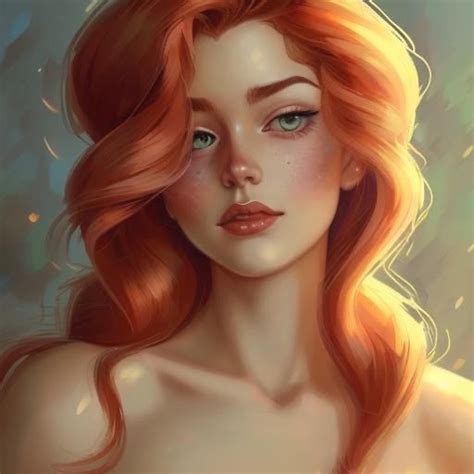 Girls Characters Fantasy Characters Realistic Drawings Cute Drawings Redhead Art Girls With