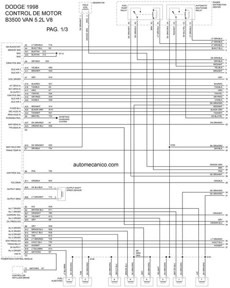 DODGE 1998 Diagramas Esquemas Graphics Vehiculos Motores