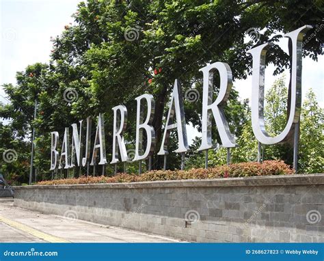 Banjarbaru Landmark stock image. Image of wall, downtown - 268627823