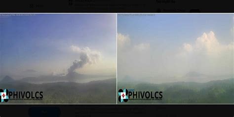 Light Volcanic Smog Or Vog Observed Over Taal Volcano Says Phivolcs