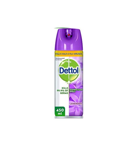 Dettol Anti Bacterial Lavender Disinfectant Spray 450ml From Super