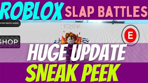 Slap Battles Roblox New Slap Battles Update Huge Sneak Peek Youtube