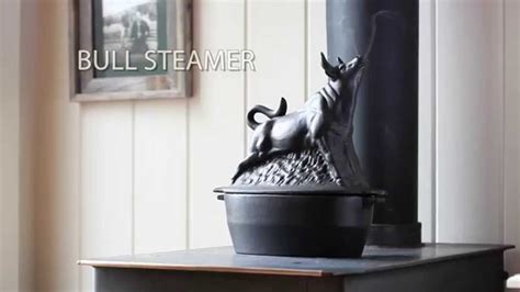 Cast Iron Bull Wood Stove Steamer Sku 13831 Plow And Hearth Youtube