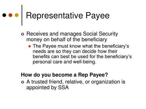 Ppt Being An Effective Representative Payee And Utilizing Work Incentives Powerpoint