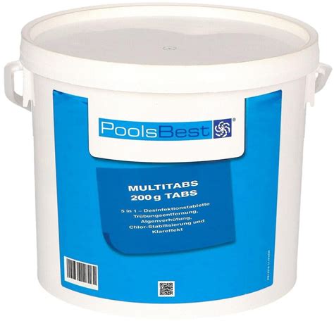 PoolsBest Chlor Multitabs 5 In 1 200 G Tabs 5 Kg Ab 35 91