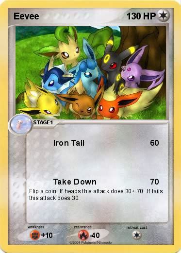 Pokémon Eevee 54 54 Iron Tail My Pokemon Card