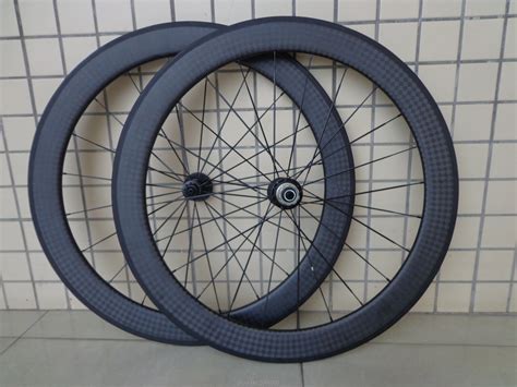 Brand New 700C 60mm Clincher Rims Road Bike Matt 12K Full Carbon Fibre