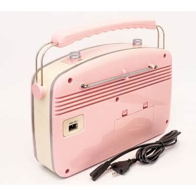 Gpo Rydell Portable Retro Dab Radio With Loudspeaker Pink From Inta