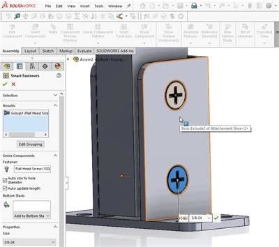 SolidWorks Smart Fasteners