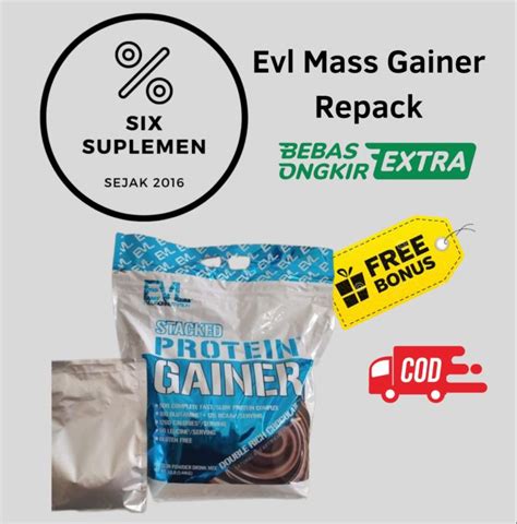 Evl Stacked Protein Mass Gainer 2 Lbs 900 Gram Eceran Lazada Indonesia