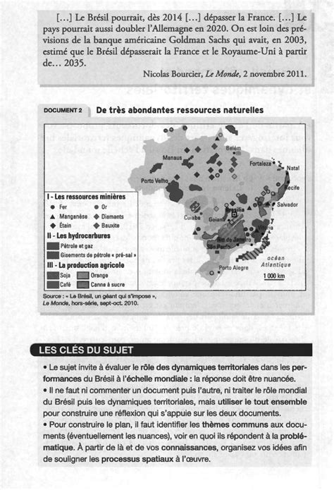 Le Brésil rôle mondial et dynamiques territoriales