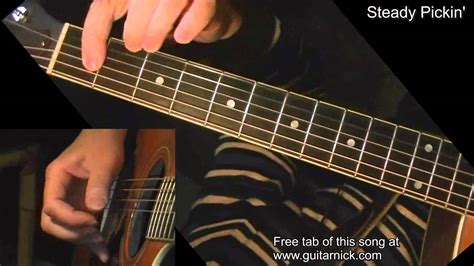 Steady Pickin Fingerpicking Guitar Lesson Tab By Guitarnick Youtube