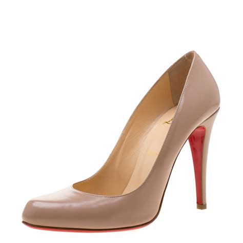 Christian Louboutin Beige Leather New Simple Pumps Size Christian