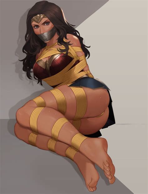 Rule 34 1girls Bondage Dc Dc Comics Diana Prince Gag Gagged Lasso Of