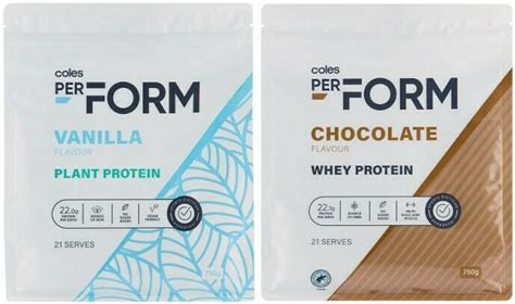 Coles Perform Whey Or Plant Protein Powder G Offer At Coles