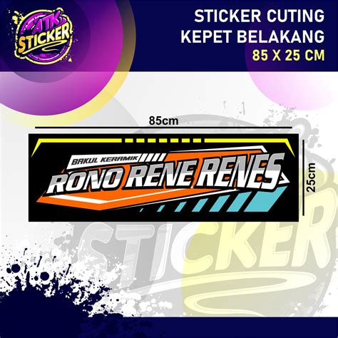 Jual Sticker Cuting Karpet Belakang Truk Stiker Kepet Karpet Belakang