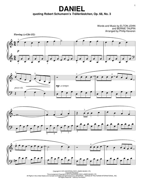 Daniel | Sheet Music Direct