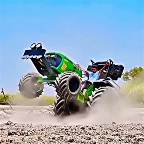 Tractor stunts - YouTube