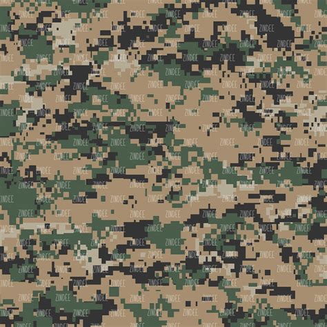 Digital Woodland Camo Pattern