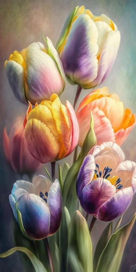 Pin Di Olena Su Tulipas Dipinti Floreali Disegno Fiori Immagini