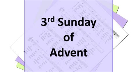 LiturgyTools Net Hymns For The 3rd Sunday Of Advent Gaudete Sunday