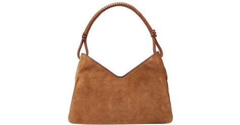 Staud Valerie Shoulder Bag In Brown Lyst