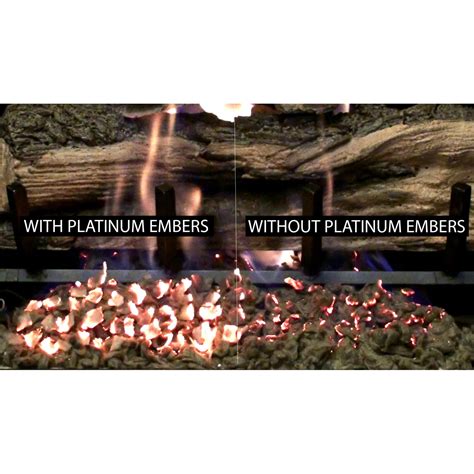 Platinum 7 Oz Bright Rock Wool Gas Fireplace Glowing Embers For Gas