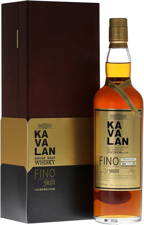 Виски Kavalan Solist Fino Sherry Cask In Wooden Box 07 л купить