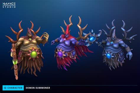 Stylized Demon Summoner 3D Characters Unity Asset Store