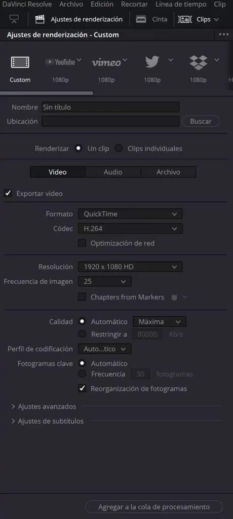 C Mo Exportar Videos En Davinci Resolve Tutoriales Davinci Resolve