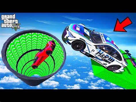 Franklin Tried Impossible Speed Booster Tube Mega Ramp Parkour