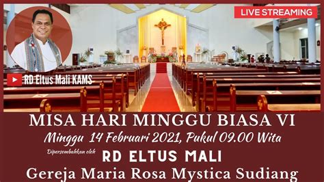 Misa Hari Minggu Biasa Vi Gereja Maria Rosa Mystica Sudiang Youtube