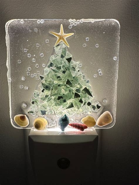 Christmas Night Light Crushed Glass Night Light Christmas Tree Night Light In 2024 Christmas