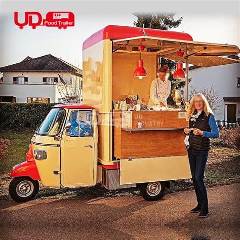 Ud Mobile Piaggio Food Cart Beer Bar Ice Cream Kiosk Pizza 3 Wheel