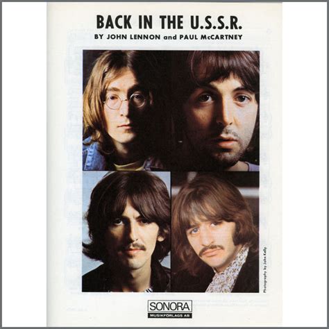 B The Beatles Back In The U S S R Sonora Sheet Music