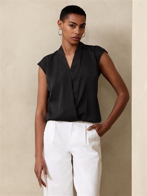 V Neck Blouse Banana Republic Factory