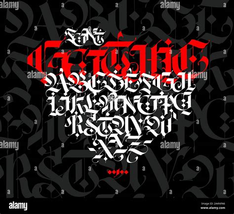 Blackletter Gothic Font Banque Dimages Vectorielles Page 2 Alamy