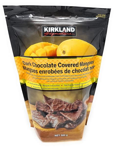 Amazon Kirkland Dark Chocolate Covered Mangoes 20 46 Oz Grocery