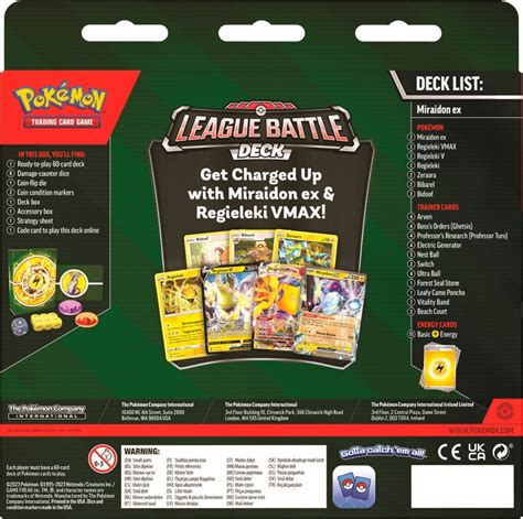 Mazzo Lotte Di Lega Miraidon Ex Annunciato Per Novembre Pokemonstore It