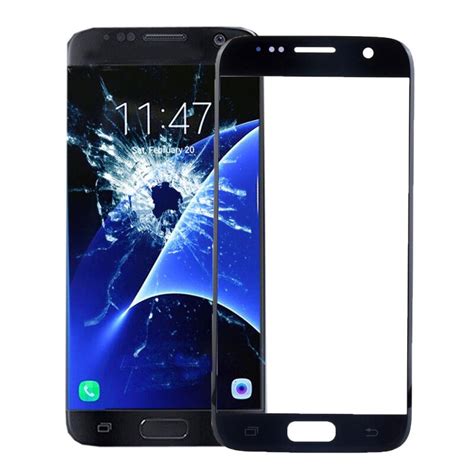 Samsung Galaxy S7 Replacement Screen Front Glass Outer Lens Repair Kit Black Ebay