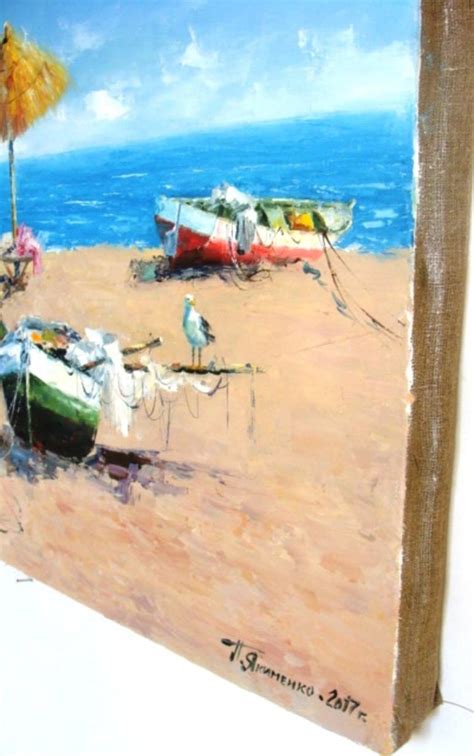 Fishing Boats Painting By якименко петр Saatchi Art