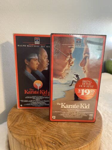 2 Vhs Tapes The Karate Kid 1984 And The Karate Kid Part Ll 1986