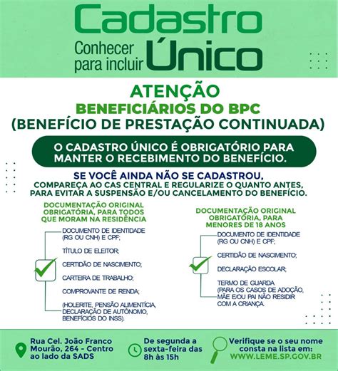 Aten O Benefici Rios Do Bpc Loas Benef Cio De Presta O Continuada