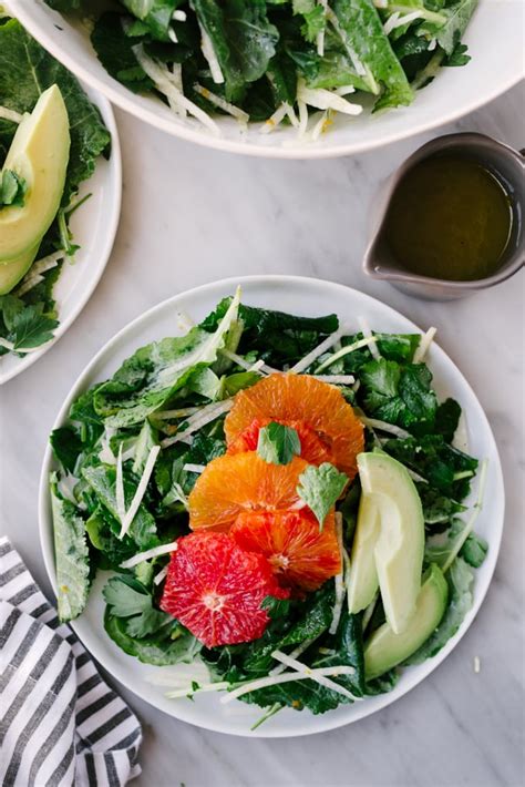 Citrus Kale Salad With Avocado And Jicama Our Salty Kitchen