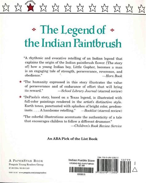 The Legend Of The Indian Paintbrush Indian Pueblo Store